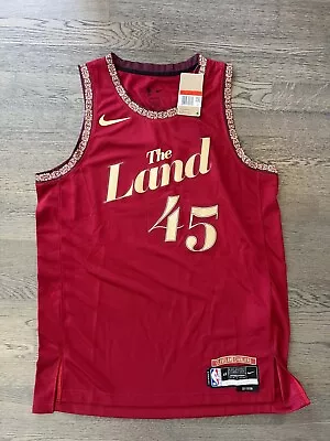 Donovan Mitchell #45 Cleveland Cavaliers The Land Red City NBA Jersey  Large • $60