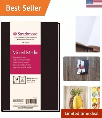 Hardbound Mixed Media Art Journal - 5.5  X 8.5  - Watercolor Paper - 64 Sheets • $31.99