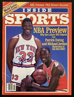 Patrick Ewing Signed Inside Sports Mag Nov1985 Knick Auto Michael Jordan HOF JSA • $399.99