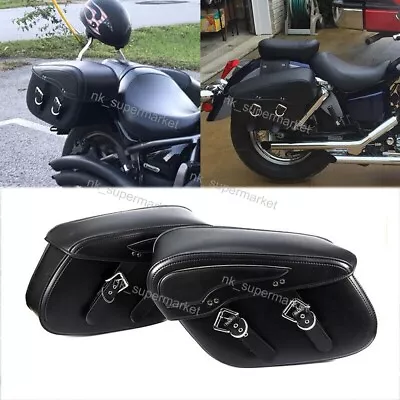 $125.90 • Buy Luggage Side Saddle Bags For Yamaha V-Star 1300 1100 950 650 XVS Custom Classic