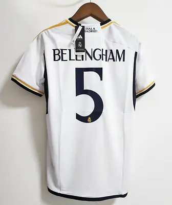 BELLINGHAM #5 KROOS 2023/2024 Season Football Shirt Soccer Jersey For Man  White • $32.50