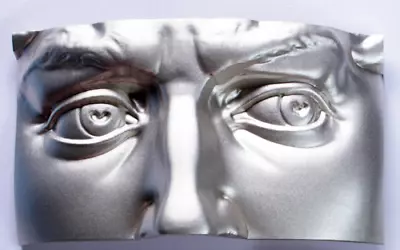 NEW! Michelangelo DAVID Poured 2 Oz. Silver 3D Stackable Sculptured Mask In Cap • $87.99