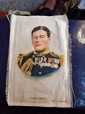 £2.99 • Buy Antique Silk BDV Cigarette Card Large - Vice-Admiral Beatty