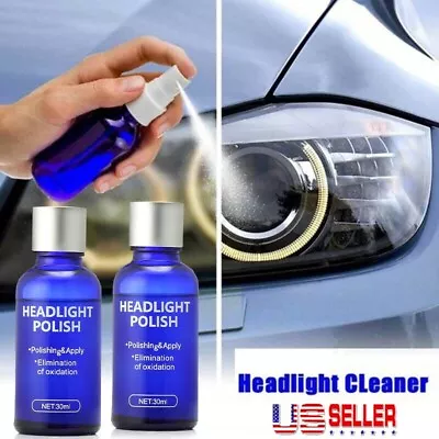 Pro Car Headlight Lens Restoration Repair Kit Polish Cleaner Cleaning Tool USA • $10.02