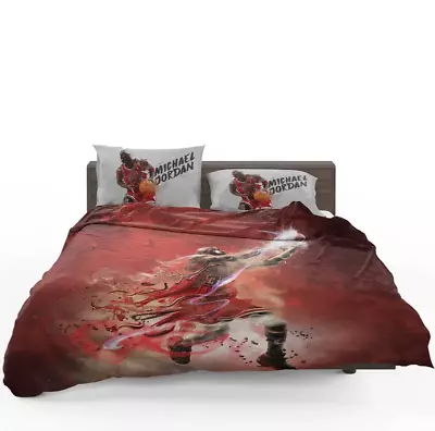 Michael Jordan Nba Basketball Quilt Duvet Cover Set Children Bedding King • $67.99