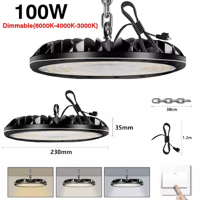 100W 200W 300W UFO LED High Bay Light Warehouse Factory GYM Shop Light Fixture • $23.99