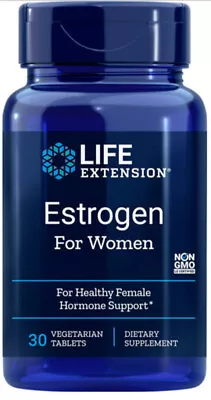  ESTROGEN FOR WOMEN FEMALE HORMONE SUPPORT 30 Vegetarian Tablet  LIFE EXTENSION • $22.49