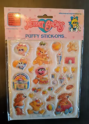 Muppet Babies Puffy Stickers VTG 1984 Muppets Kermit Eighties Stick-Ons • $11.95