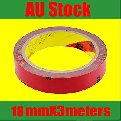 For 3M Double Face Sided Tape 6mmX3Meters For Body Side Moldings Claddings Trim • $4.98