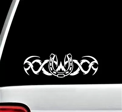 £6.94 • Buy Tribal Horseshoe Decal Sticker Design For Car Window BG 457 Farmhouse Decor Art