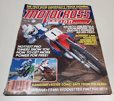 Motocross Action Magazine 1985 Bob Hannah Kx 500 Yz 490 Cr 250 Cagiva Wmx 125 • $14.99