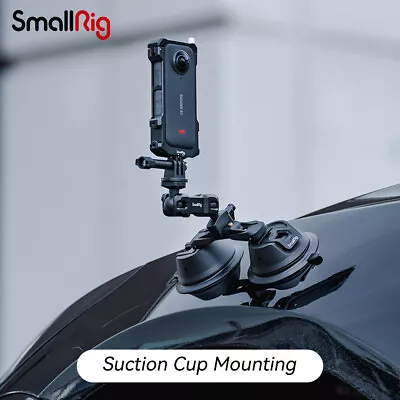 SmallRig GoPro Dual Suction Cup Camera Mount SC-2K+Frame Cage For Insta360 X3 • £120.80