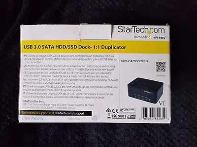 £45 • Buy Startech USB 3.0 HDD/SSD 1:1 Disk Duplicator - SATDOCK2REU3