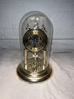 ^ Vintage Elgin S. Haller Anniversary Dome Clock Made In West Germany NO KEY • £33.73