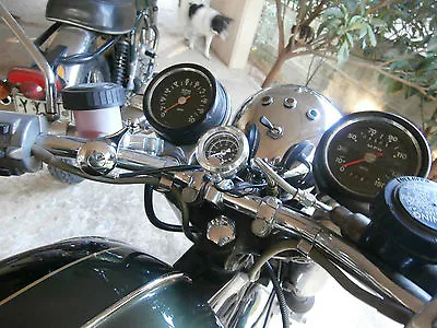 Bsa A65 Triumph  T120 T140 Tsx Tss Oil Gauge Kit Simple Illuminated • $190