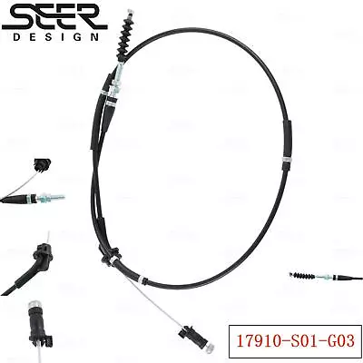 Throttle Cable Wire Pedel For 96-00 Honda Civic CX DX D16Y8 K-Swap 17910-S01-G03 • $27.89