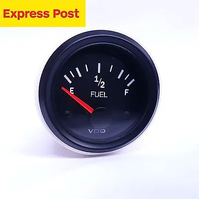 FUEL LEVEL Gauge 52mm 12v Suits Most Fuel Cells With GM Sender 0-90 VDO VISION • $48.23