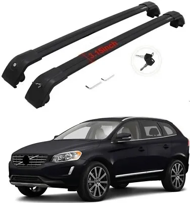 2P Black For Volvo XC60 2010-2017 Roof Rack Rail Cross Bar Luggage Cargo Carrier • $113.99