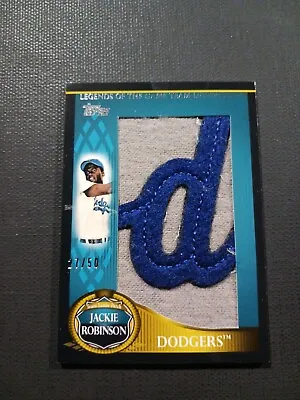 $315.99 • Buy 2009 Legends Of The Game 27/50 Jackie Robinson (letter D) Patch Hof Baseball🔥