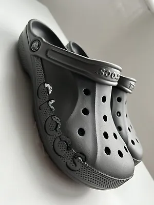 £24.95 • Buy New Crocs Baya Clogs Graphite Slippers Sandal Unisex UK Size - Mens 8 | Womens 9