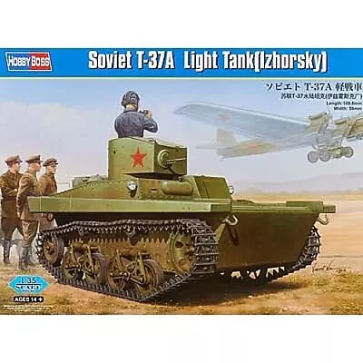 HobbyBoss Soviet T-37A Light Tank (Izhorsky) - Plastic Model Airplane Kit • $40.48