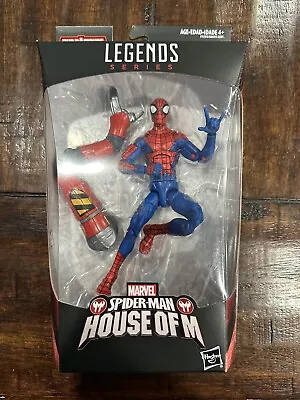 Rare Marvel Legends House Of M Spider-man Figure Sp Dr Baf Spiderverse 2 Nib • $44