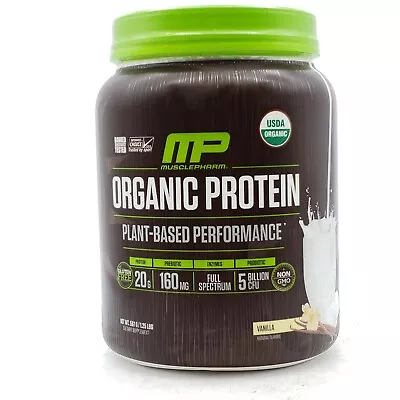 Muscle Pharm Organic Protein - Plant-Based Performance Vanilla 1.25 LBs • $29.99