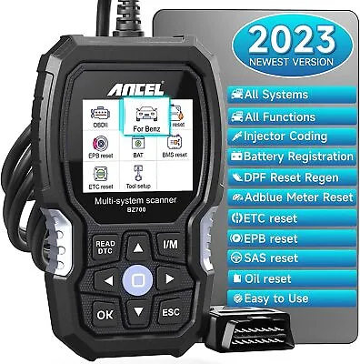 $89 • Buy ANCEL BZ700 For Mercedes Benz OBD2 Scanner All System Diagnostic Car Code Reader
