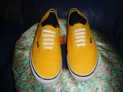 Vans Authentic Yellow Skate Sneakers In Excellent Condition Us 11 • $40