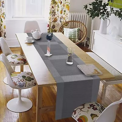 PVC Vinyl Table Runner For Kitchen Dining Table Use Pack Of 1 • $30.39