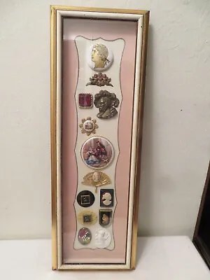 Vintage Sungott Art Studio Cameos Pendants Jewelry 3D Shadow Box New York • $100