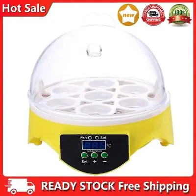 Mini 7 Egg Incubator Poultry Incubator Brooder Digital Temperature Control • £27.15