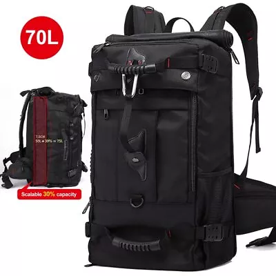 70L Large Capacity Travel Backpack Sports Duffle Independent Shoes Storage Bag • $69.99