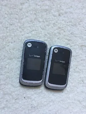 ONE Motorola Entice W766 -Black & Silver ( Verizon ) Cellular Flip Phone ***Read • $4.98