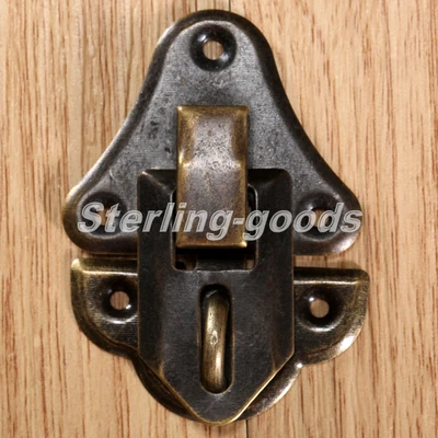 $4.39 • Buy Jewellery Box Decorative Latch Wood Gift Chest Suitcase Lockable Hasp Lock Clasp