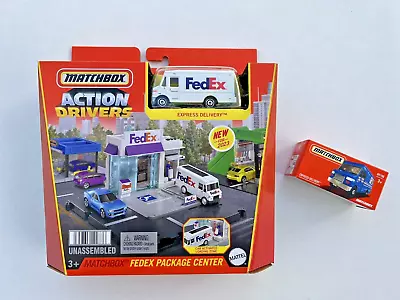 Fed Ex Action Drivers Playset Matchbox Mattel Hot Wheels + Extra Delivery Truck • $19.55