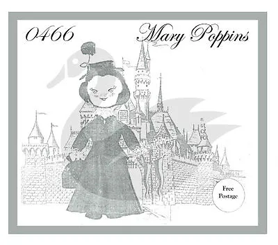 Reproduction Vintage Walt Disney Mary Poppins 24  Doll Sewing Pattern • $8.41