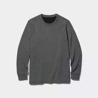 HEATTECH Ultra Warm Crew Neck Long Sleeve T-Shirt  Dark Grey 3XL • £24.97