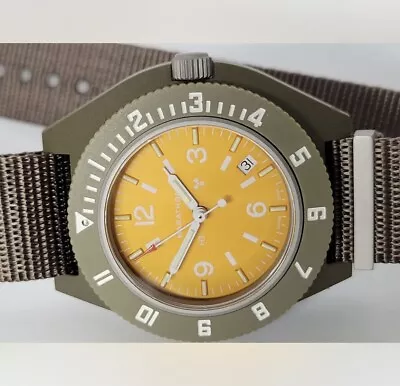 Marathon Watch Company X J.Crew Navigator Watch Altitude Orange Swiss Made $425 • $425