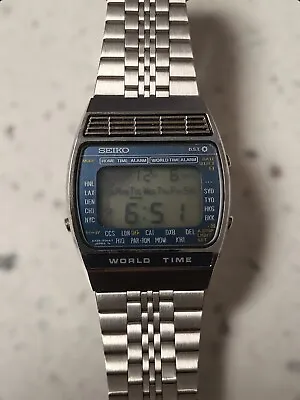 Vintage Seiko World Time LCD  A239-502A See Description For Further Details AsIs • $149.99