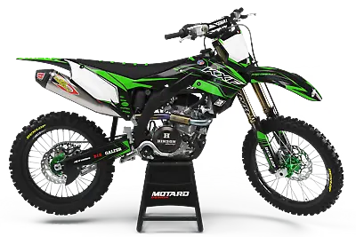 Kawasaki KX KXF KLX 65 85 125 250 450 500 Motocross Graphics Kit Decals MX • $273.29