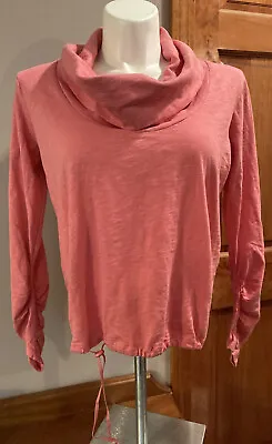 $10 • Buy Jockey Person To Person Womens Size Small Long Sleeve Shirt Pink CowlNeck Top