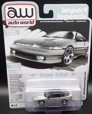 2024 AUTO WORLD 1990 MITSUBISHI ECLIPSE GSX IMPORT LEGENDS REL 1 Version A • $29.99