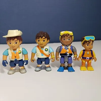 Vintage Go Diego Go Rescue Hut Figure 2005 Lot Of 4 Swim Suit Hat • $17.99