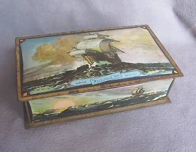 Vintage Advertising Candy Tin Sailing Ship Scenes Lovell & Covel Chocolates • $8