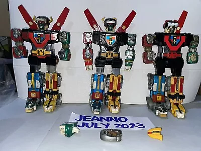 Lot Of 3 Lionbot Voltron Die-cast Metal V-Belt And Kangnam/Korean Black Lion • $600