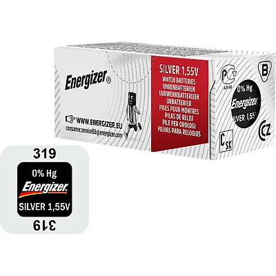 ENERGIZER® 319 SR527SW SR64 Coin Cell/Button 1.55V Watch Battery SILVER OXIDE • £2.89