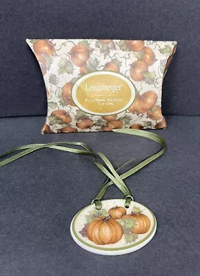 Longaberger Pumpkin Patch Pottery Basket Tie On • $12.88