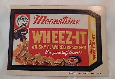 1973 Topps Wacky Sticker Card  Moonshine Wheez It • $2.99