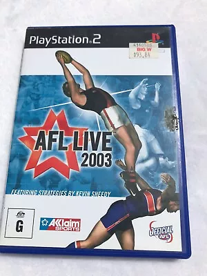 AFL Live 2003 + Manual - PS2 - Tested & Working - Free Postage • $7.95